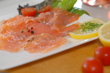 tranches de saumon