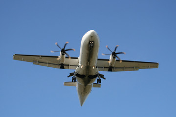 Fototapeta na wymiar Lądowanie samolotu
