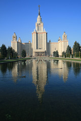 Fototapeta na wymiar Lomonosov Moscow State University, Russia