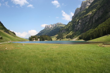 Blick über den Seealpsee