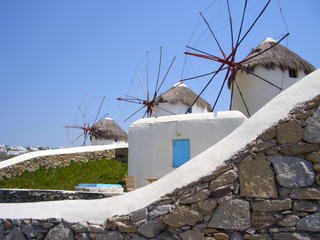 Mykonos Windmühlen