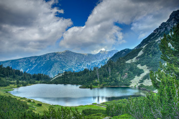 Fototapeta na wymiar Widok Vasilaski jeziora w Parku Narodowego Pirin, Bułgaria