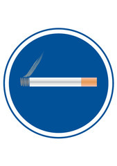 sinal de zona para fumadores, vector