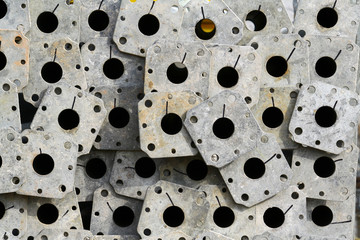 Abstract metal pattern