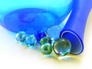 blue glass composition