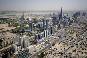 Obraz premium Sheikh Zayed Road In Dubai