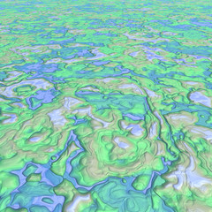 Surreal Relief Map Background
