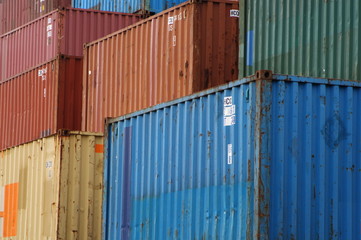 Fototapeta premium Container, Export, Logistik