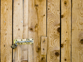 Fototapeta na wymiar Wooden door and lock