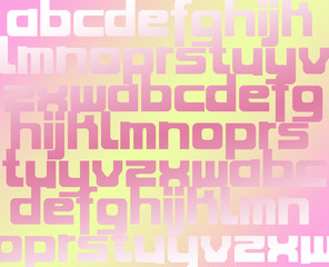 Alphabet background