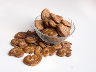 Chocolate cookies heart