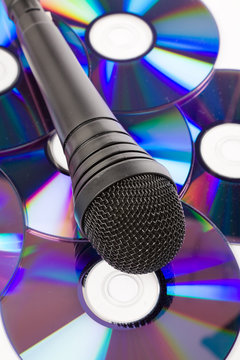 Black Microphone and cd