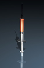 3d illustration concept of needle