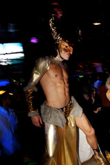 sexy man dance in night club