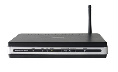 Wireless ADSL Modem Router Isolated