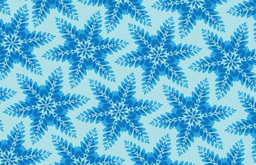 Fototapeta na wymiar Snowflake background for any chilly occasion