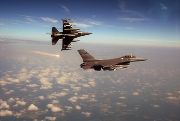 Fighter Breaks with Flares