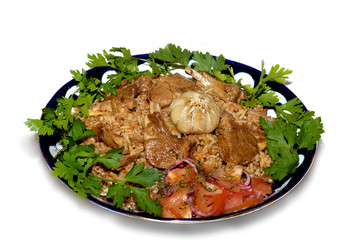 rice and meat