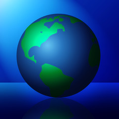 Fototapeta premium World in the Spotlight