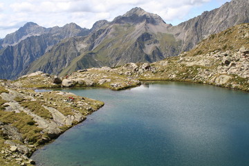 Fototapeta premium lac lautier vallée du valgaudemar