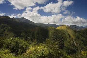 mountains, hills, meadow