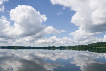 Clouds and reflection