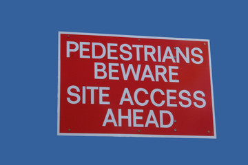 Fototapeta premium site entrance sign