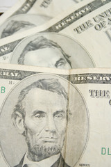 Five dollar bills