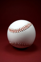 Baseball on Red