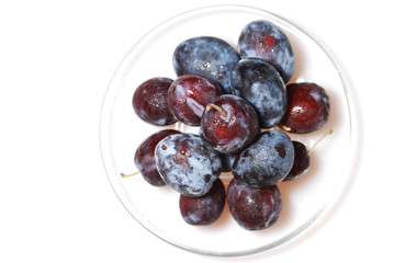 plums on dish 2