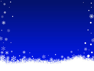 Blue snowflakes