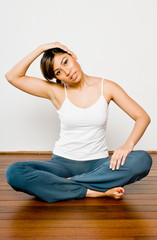 Fototapeta premium Stretching In Gym