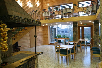 Interior of the georgian restaurant