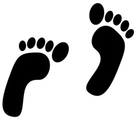 Footprints - obrazy, fototapety, plakaty