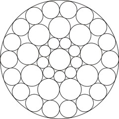 colour in circular window