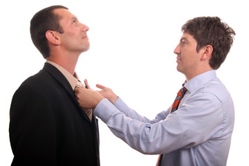 business man fighting