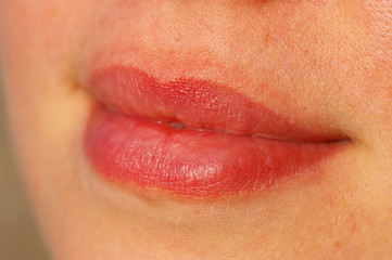 Fototapeta premium Bouche Féminine