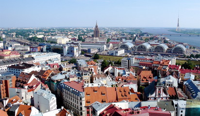 Overview over Riga