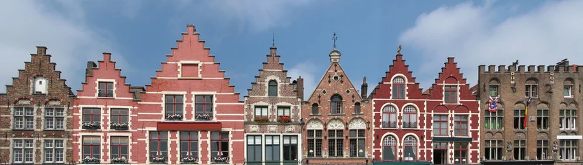 Tuinposter Brugge brugge - gevels