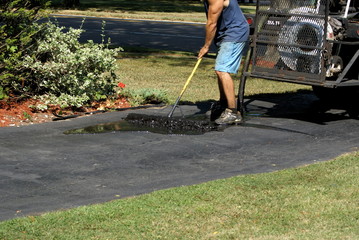 Sealing the driveway