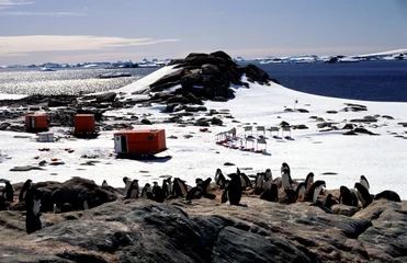 Wandcirkels plexiglas Antarctische tijdelijke basis © Fabrice BEAUCHENE