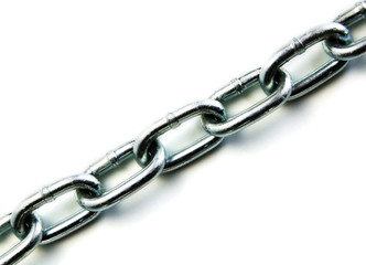 Obraz premium Chain Links On White