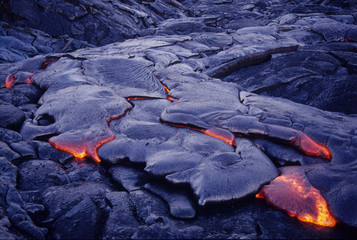 Lava flow, Hawaii Volcanoes National Park, Hawaii