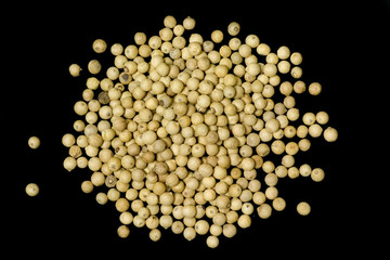 Pile of white pepper..