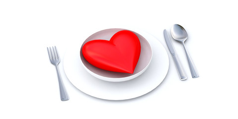 love on plate