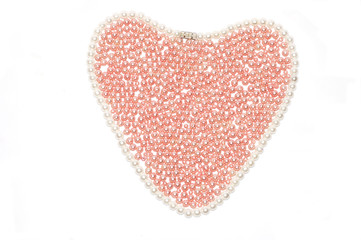 Pearl heart abstract background  