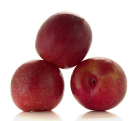 Fototapeta na wymiar red plums