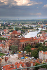 Fototapeta na wymiar Gdańsk panorama