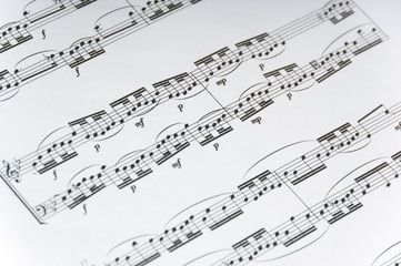 Obraz premium Sheet Music Background