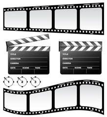 Obraz premium Clapboard and film